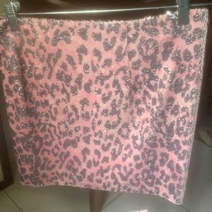 NWT Free People Sequin Cheetah Printed Skit